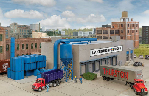 Walthers Cornerstone ~ HO Scale ~ Modern Printing Plant ~ Cornerstone Modern Industrial Park ~ Kit ~ 933-4079