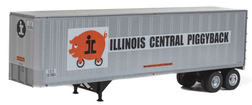 Walthers SceneMaster ~ HO Scale ~ 40' Trailmobile Trailer (2-Pack) ~ Assembled ~ Illinois Central ~ 949-2506