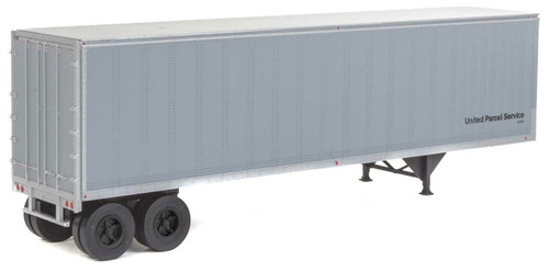 Walthers SceneMaster ~ HO Scale ~ 40' Trailmobile Trailer 2-Pack ~ Assembled ~ United Parcel Service (gray) ~ 949-2509