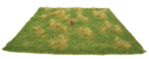 Walthers SceneMaster ~ HO Scale ~ Tear & Plant Meadow Mat - 5-5/8 x 7-7/8" 21.9 x 20cm ~ Summer Meadow ~ 949-1127