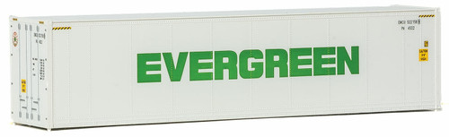 Walthers SceneMaster ~ HO Scale ~ 40' Hi-Cube Smooth-Side Reefer Container ~ Assembled ~ Evergreen (white, green) ~ 949-8360