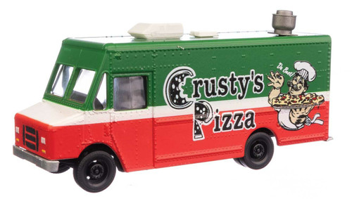 Walthers SceneMaster ~ HO Scale ~ Morgan Olson Route Star Van ~ Crusty's Pizza Food Truck ~ 949-12110