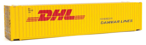 Walthers SceneMaster ~ HO Scale ~ 45' CIMC Container ~ Assembled ~ DHL (yellow, red) ~ 949-8560