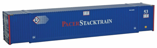 Walthers SceneMaster ~ HO Scale ~ 53' Singamas Corrugated Side Container ~ Ready to Run ~ Pacer Stacktrain (blue, white, red) ~ 949-8507