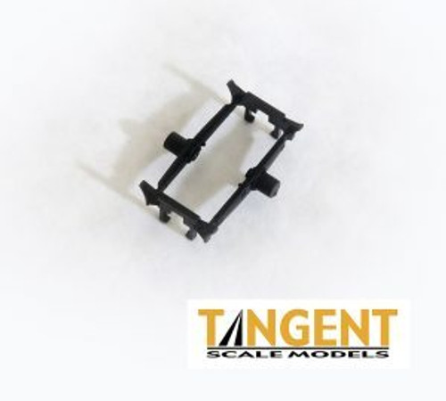 Tangent ~ HO Scale ~ Truck-Mounted Brake Beam Parts for Tangent SKU 410-418 70-Ton Barber S-2 Roller Bearing Truck with Roller Bearing Caps ~ 36" Wheels ~ 1 Pair ~ 451