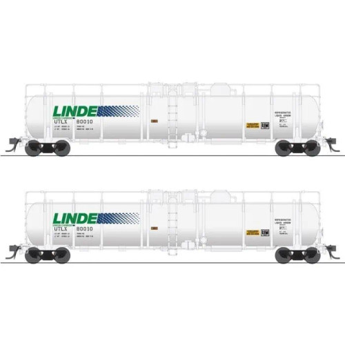 Broadway Limited ~ HO Scale ~ Linde ~ Cryogenic Tank Car ~ 2 Pcs ~ 8035