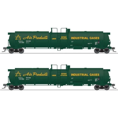 Broadway Limited ~ HO Scale ~ Air Products ~ Cryogenic Tank Car ~ 2 Pcs ~ 8031