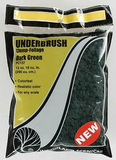 Woodland Scenics ~ Underbrush Clump Foliage ~ 12oz Bag ~ Forest Blend ~ FC139