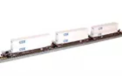 Kato N Scale ~ New 2024 ~ TTX Gunderson MAXI-IV Well Car ~ BNSF / CSX ~ 106-6186