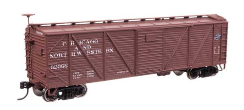 Walthers Mainline ~ HO Scale ~ 40' ARA Single Sheathed Boxcar ~ Chicago & Northwestern C&NW #62034 ~ 910-40705
