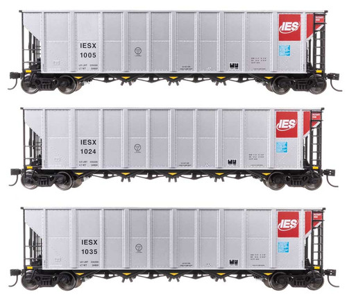 Walthers Mainline ~ HO Scale ~ 50' RD-4 Coal Hopper ~ Alliant Energy IESX ~ 3 Pack #2 ~ 910-56876