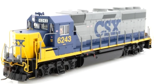 Atlas ~ EMD GP40 ~ Standard DC ~ Master ~ Silver CSX 6641 (Bright Future, gray, blue, yellow) ~ 10004003