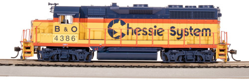 Broadway Limited ~ HO Scale ~ EMD GP35 Low Nose ~ Stealth ~ DC Version ~ Chessie System B&O #4386 ~ 8903