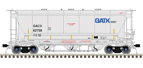 Atlas ~ HO Scale ~ Trinity 3230 3-Bay Covered Hopper ~ Ready to Run ~ Master Plus ~ General American GACX #62772 ~ 20006840