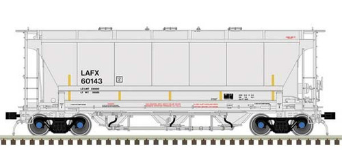 Atlas ~ HO Scale ~ Trinity 3230 3-Bay Covered Hopper ~ Ready to Run ~ Master Plus ~ LaFarge North America LAFX #60164 ~ 20006847