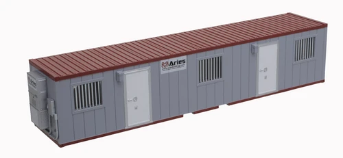 Atlas ~ HO Scale ~ 40' Mobile Office Container ~ Assembled ~ Aries (gray, maroon) ~ 70000229