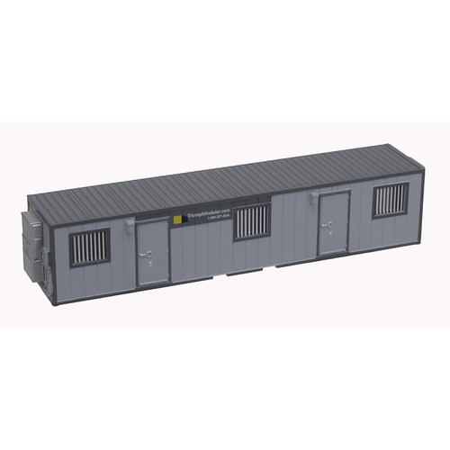 Atlas ~ N Scale ~ 40' Mobile Office Container ~ Assembled ~ Triumph (two-tone gray) ~ 70000235