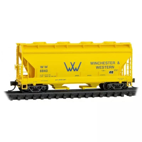 Micro Trains ~ N Scale ~ Winchester & Western 2-Bay Covered Hopper ~ 09200580