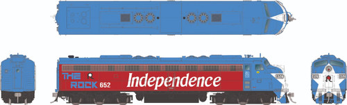 Rapido ~ HO Scale ~ EMD E8A ~ Rock Island ~ Bicentennial #652 ~ DC Version ~ 28090