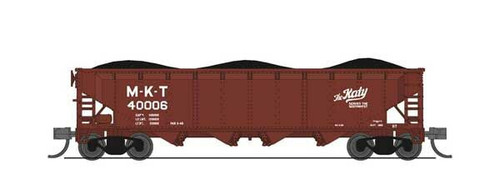 Broadway Limited ~ N Scale ~ ARA/AAR 70-Ton 4-Bay Hopper w/Load 4-Pack ~ Ready to Run ~ Missouri-Kansas-Texas ~ 7429