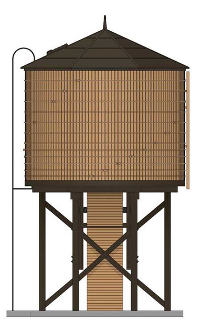 Broadway Limited ~ HO Scale ~ Operating Water Tower with Sound and Motorized Spout ~ Assembled ~ 7910