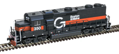 Atlas ~ N Scale ~ Master GP39-2 PH.1 Silver ~ GUILFORD Boston & Maine B&M #350 ~ DC Version ~ 40005905