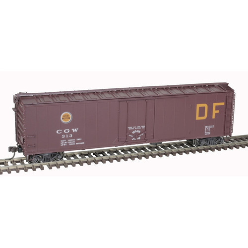 Atlas ~ HO Scale ~ 50' Plug-Door Boxcar ~ Ready to Run ~ Master ~ Chicago Great Western #341 ~ 20007023