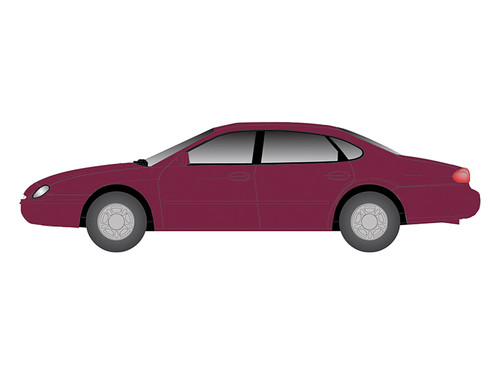 Atlas ~ HO Scale ~ 1996 FORD TAURUS MIDNIGHT RED METALLIC ~ 1280