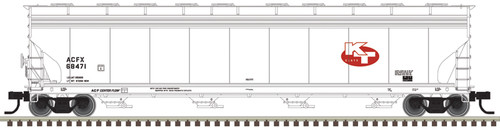 Atlas ~ HO Scale ~ Master ACF 5800 4-Bay Covered Hopper ~ KT Clays ACFX #68471 ~ 20007671