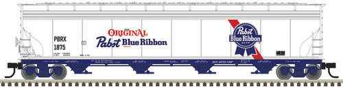 Atlas ~ HO Scale ~ Master ACF 5748 4-Bay Covered Hopper ~ Pabst Blue Ribbon #1875 ~ 20007680