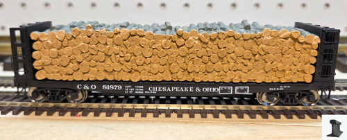 Atlas ~ HO Scale ~ Master Pulpwood Flatcar with Load ~ Chesapeake & Ohio #81879 ~ 20007576