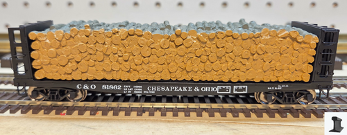 Atlas ~ HO Scale ~ Master Pulpwood Flatcar with Load ~ Chesapeake & Ohio #81862 ~ 20007577