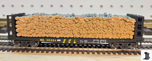 Atlas ~ HO Scale ~ Master Pulpwood Flatcar with Load ~ Seaboard Coast Line #110264 ~ 20007579
