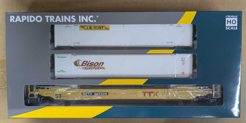 Rapido HO Scale ~ New ~ 53' Husky-Stack Well Container Car TTX #645426 ~ 401063