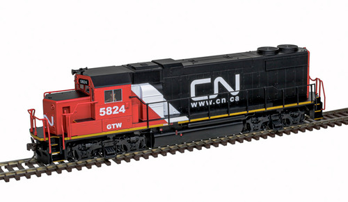 Atlas ~ HO Scale ~ EMD GP38-2 ~ Silver ~ DC Version ~ Canadian National GTW #5824 ~ 10004556