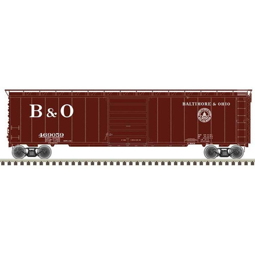 Atlas ~ HO Scale ~ Master ~ Postwar 50' Single-Door Boxcar ~ Ready to Run ~ Baltimore & Ohio #469059 ~ 20007519