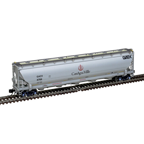 Atlas ~ N Scale ~ Trinity 5660 PD Covered Hopper ~ Ready to Run ~ ConAgra Mills GACX #8769 ~ 50006843