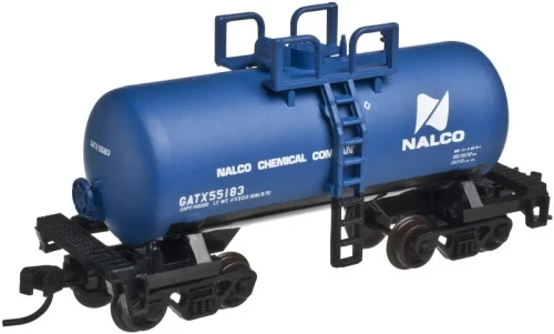 Atlas ~ N Scale ~ Trainman ~ 28' Beer Can Shorty Tank Car ~ Ready to Run ~ Nalco GATX #55182 ~ 50006888