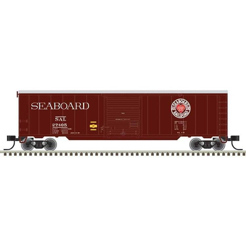 Atlas ~ N Scale ~ Trainman ~ 50' Single-Door Boxcar ~ Ready to Run ~ Seaboard Air Line #27252 ~ 50006922
