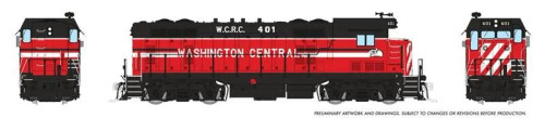 Rapido ~ HO Scale ~ CF7 w/ Square Cab ~ Washington Central #401 ~ DC/Silent ~ 070131