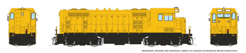 Rapido ~ HO Scale ~ CF7 w/ Square Cab ~ Painted, Yellow ~ DC/Silent ~ 070196
