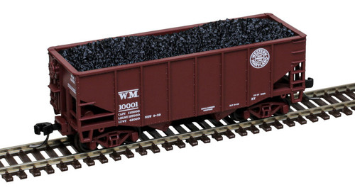 Atlas ~ N Scale ~55 TON FISHBELLY HOPPER ~ WESTERN MARYLAND #10826 ~ 50007225