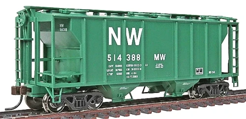 Atlas ~ N Scale ~ PS-2 2-Bay Covered Hopper ~ Ready to Run ~ Norfolk & Western #514405 ~ 50005905