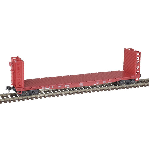 Atlas ~ N Scale ~ GSI-GSC 48' Bulkhead Flatcar ~ Ready to Run ~ Master ~ Chicago, Burlington & Quincy #95205 ~ 50005792