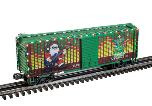Atlas ~ O Scale ~ PREMIER ~ PS-1 BOX CAR WITH 6' DOOR ~ CHRISTMAS (LIGHTED) #1224 ~ 3RL ~ 3001779