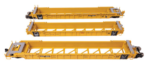 WalthersMainline ~ HO Scale ~ NSC Articulated 3-Unit 53' Well Car ~ Ready-to-Run ~ TTX #785815 ~ 910-55828
