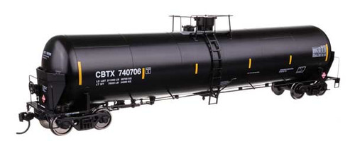 WalthersProto ~ HO Scale ~ 55' Trinity Modified Tank Car ~ Ready to Run ~ CBTX #740706 ~ 920-100762