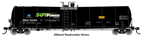 WalthersMainline ~ HO Scale ~ Trinity 25,000-Gallon Tank Car ~ Ready To Run ~ DBUX #250186 ~ 910-48239