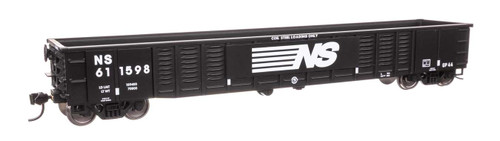 WalthersMainline ~ HO Scale ~ 53' Corrugated-Side Gondola ~ Norfolk Southern #611598 ~ 910-6084