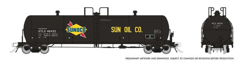 Rapido ~ HO Scale ~ Procor GP20 20,000-Gallon Tank Car ~ Sunoco UTLX #46439 ~ 135019 Rapido ~ HO Scale ~ Procor GP20 20,000-Gallon Tank Car ~ Sunoco UTLX #46439 ~ 135019